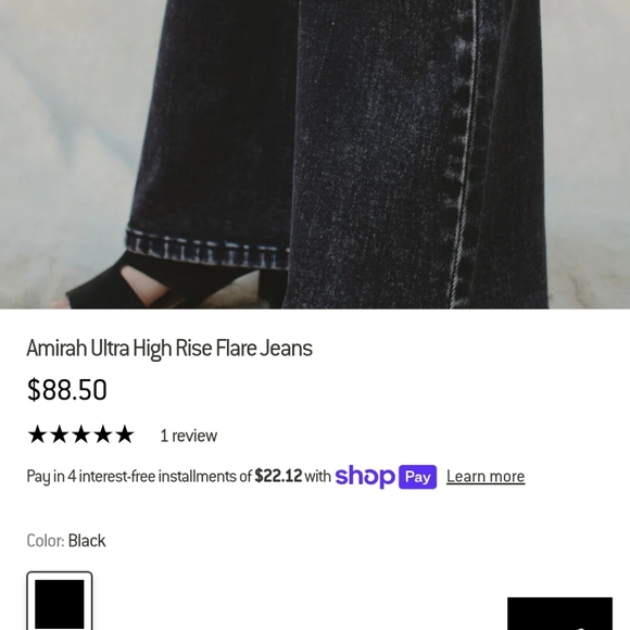 Kancan black flare jeans - Picture 5 of 6